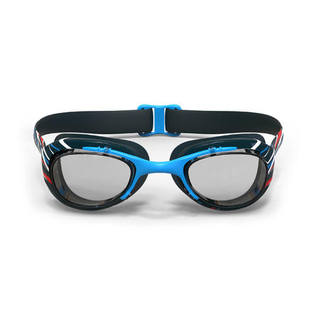 Swimming Goggles - Xbase Print L - Clear - Lenses - Mike Blue