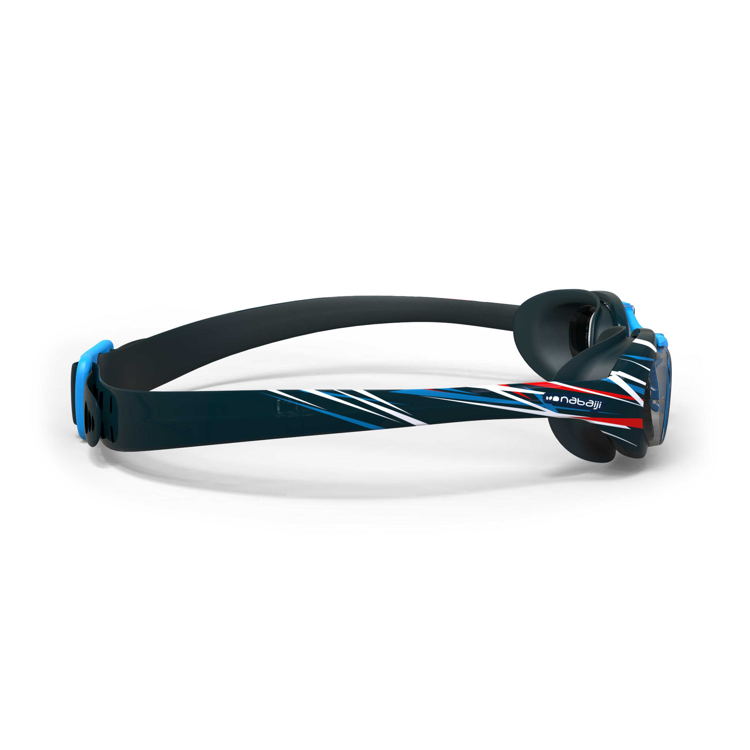 Gafas Natación Xbase Azul Estampado Mika Cristales Claros Talla L 2/4