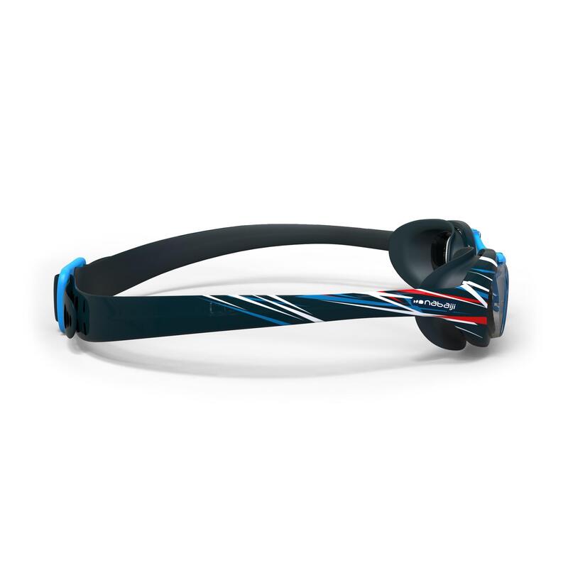 Plavecké brýle Xbase Print velikost L modré Mika s čirými skly