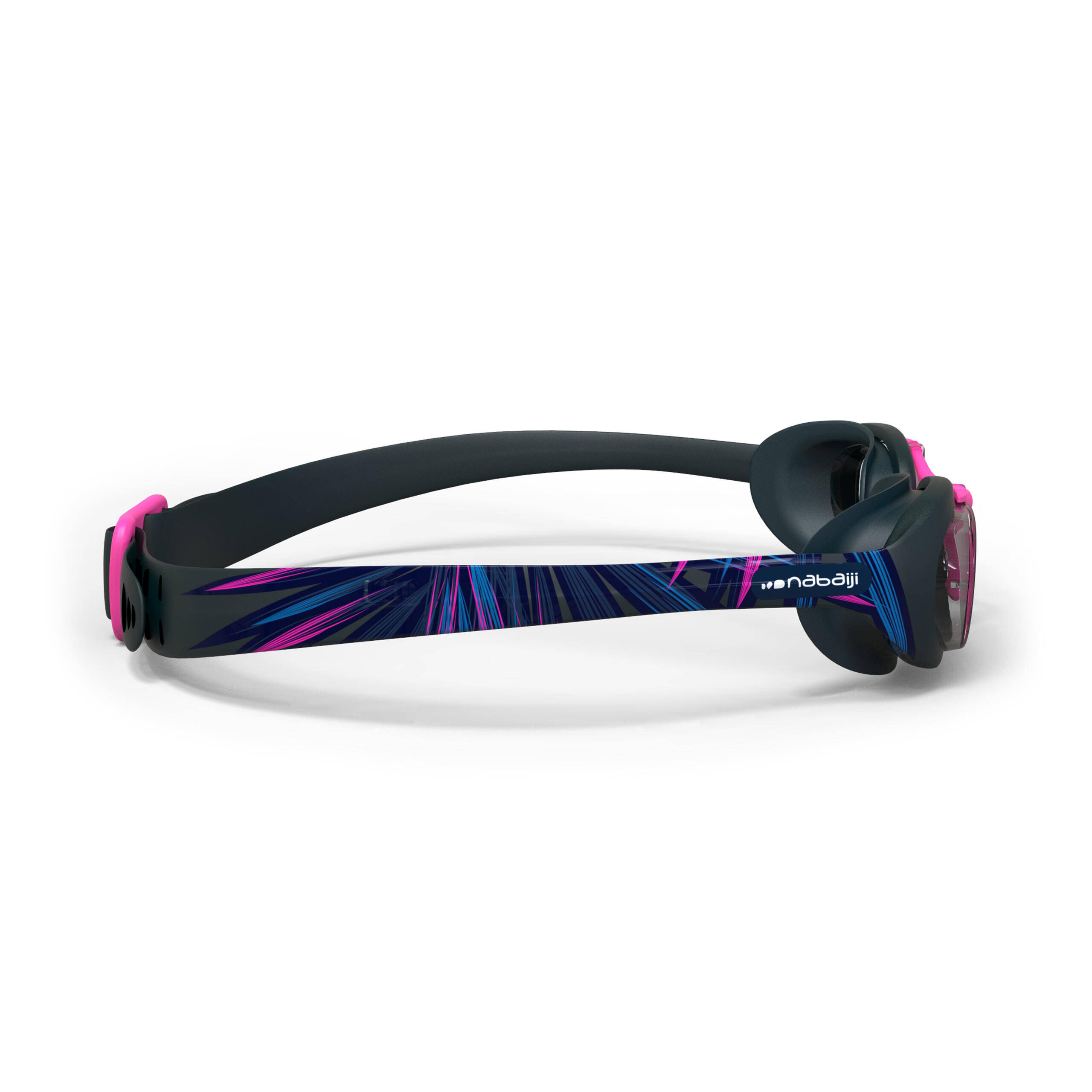 Swimming Goggles Large XBASE- Printed Blue Pink -  3