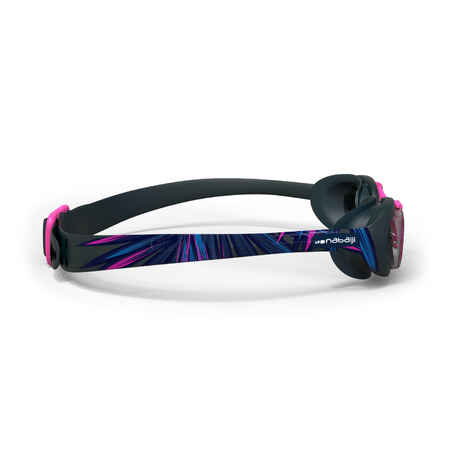 100 XBASE PRINT Swimming Goggles, Size L - OPI Blue Pink