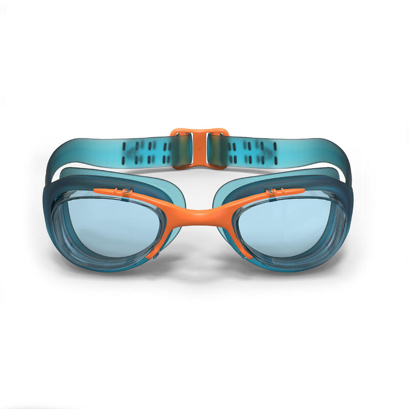 SWIMMING GOGGLES 100 XBASE SIZE S BLUE ORANGE