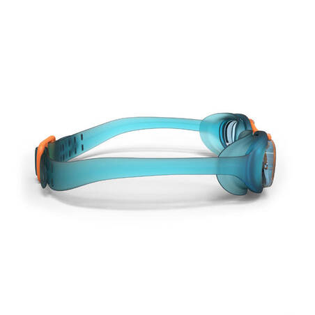 XBASE 100 KIDS SWIMMING GOGGLES -  CLEAR LENSES - BLUE / ORANGE