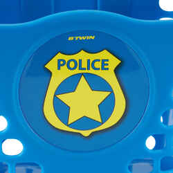 Police Bike Basket with Extra Stickers