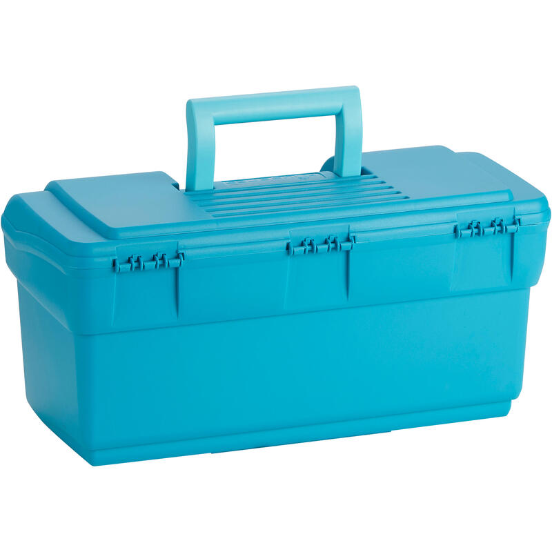 Mallette de pansage équitation 300 turquoise Mallette de pansage équitation 300 turquoise