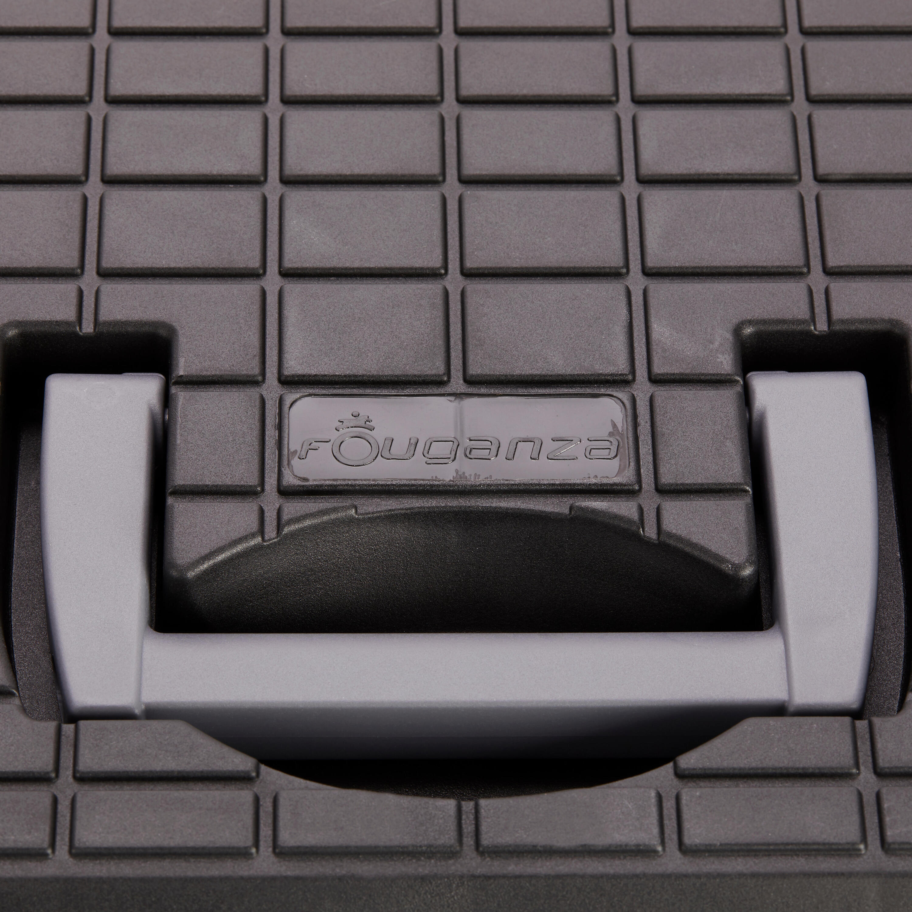 Bauletto strigliatura equitazione 500 nero-grigio 7/7