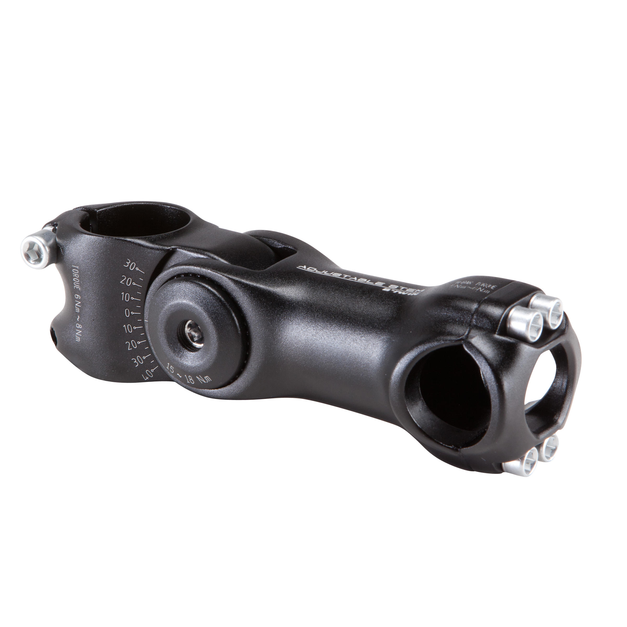 Potencia manubrio bicicleta 25 mm ajustable negro Decathlon