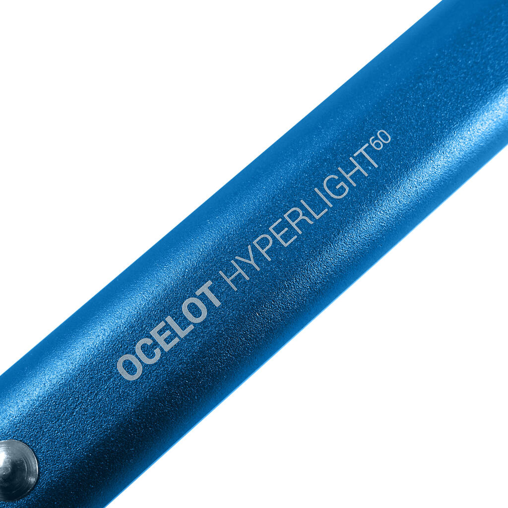 Rovný horolezecký cepín Ocelot Hyperlight modrý