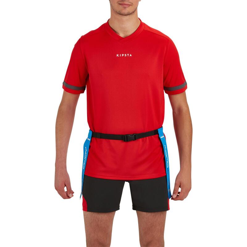 CEINTURES FLAG RUGBY 500 Bleu/rouge