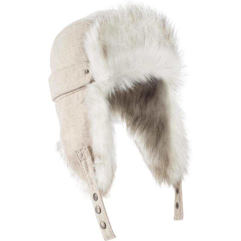Gorro de Invierno Orejeras Adulto Wedze Chapka Beige