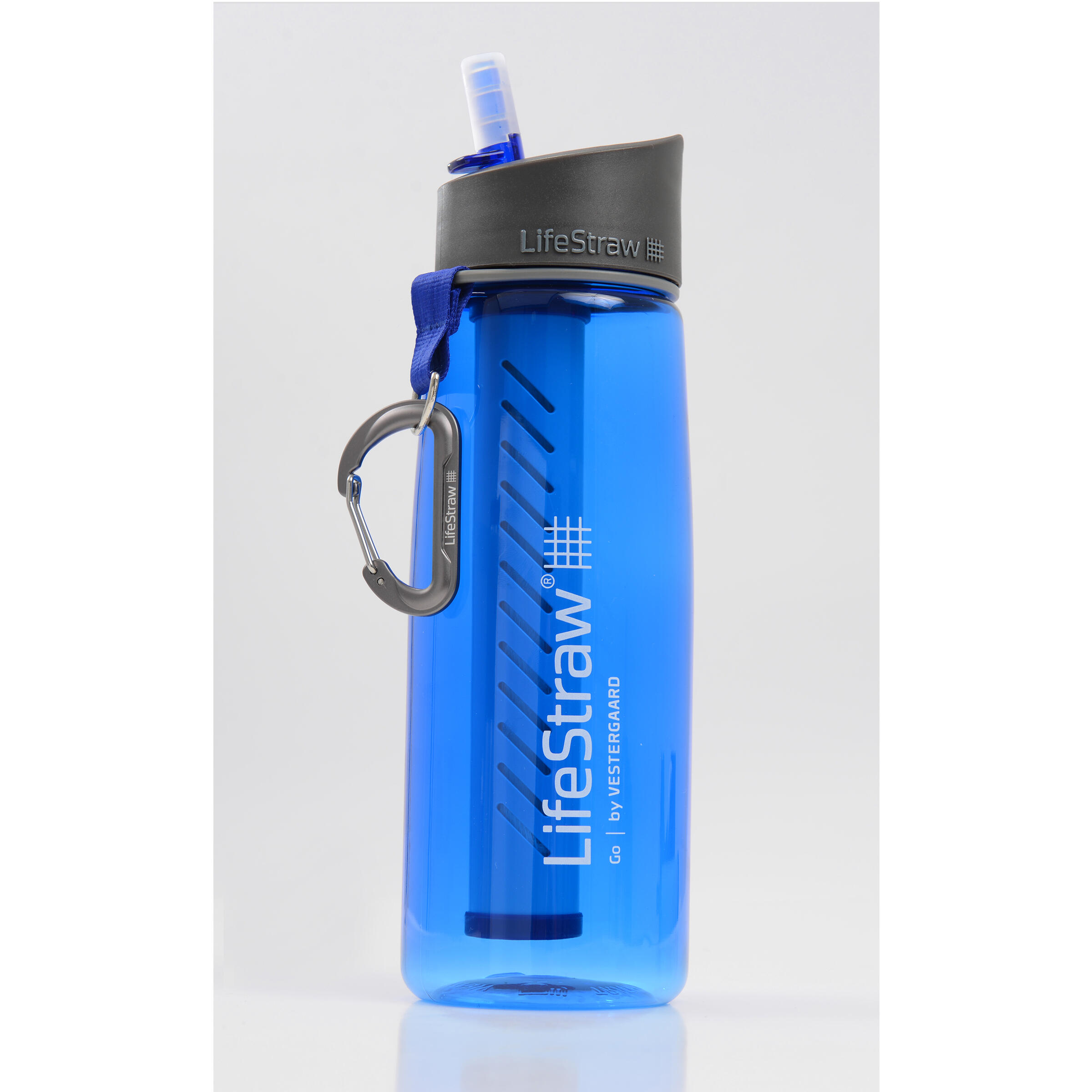 LifeStraw Go 0.65-liter plastic (Tritan) trekking water bottle, blue