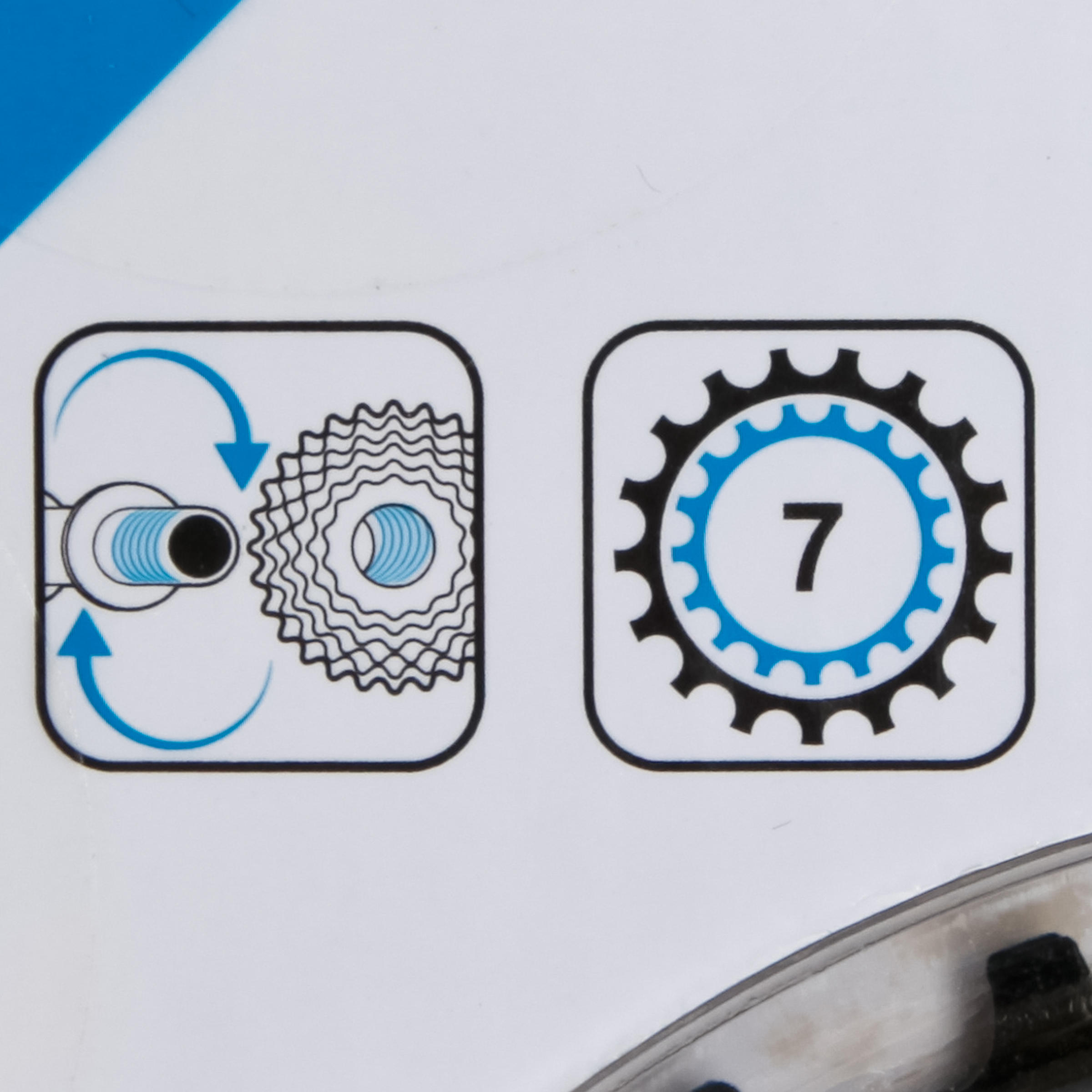 7-Speed 14-28 Screw-On Freewheel - DECATHLON