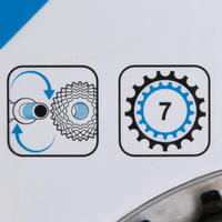 Btwin 7-Speed Screw-On 14-28 Freewheel