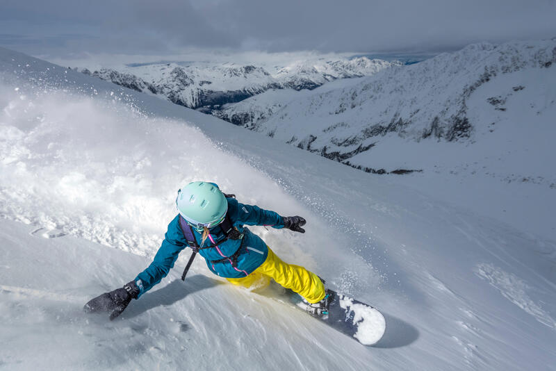 Dámské lyžařské a snowboardové kalhoty Free 700 žluté