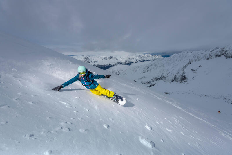 Dámské lyžařské a snowboardové kalhoty Free 700 žluté