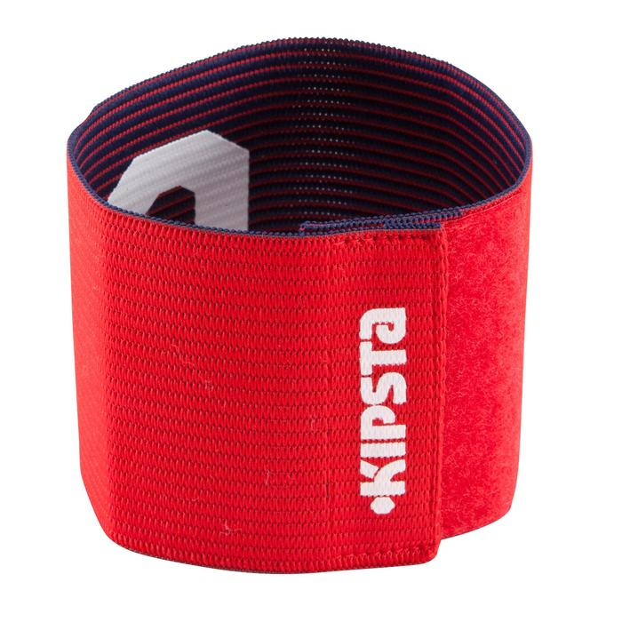Kipsta Aanvoerdersband omkeerbaar voor kinderen en volwassenen rood
