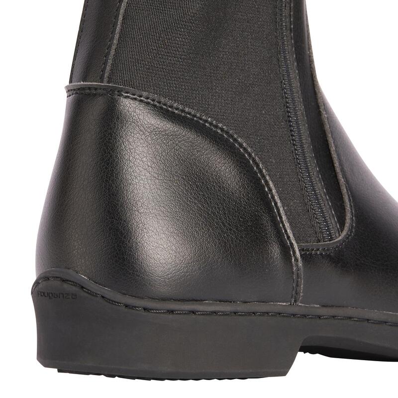 Bottes équitation adulte 500 synthétique noir