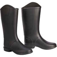 Kids' Horse Riding Boots 100 - Black