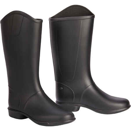 Kids' Horse Riding Boots 100 - Black