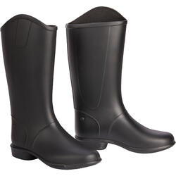 Botas Equitación 100 Niños Negro FOUGANZA | Decathlon