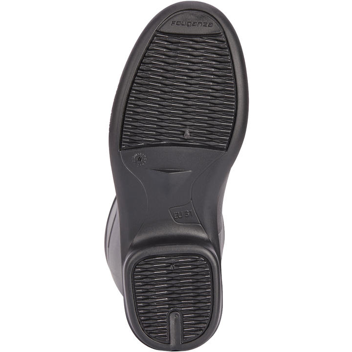 Kids' Horse Riding Boots 100 Black FOUGANZA Decathlon