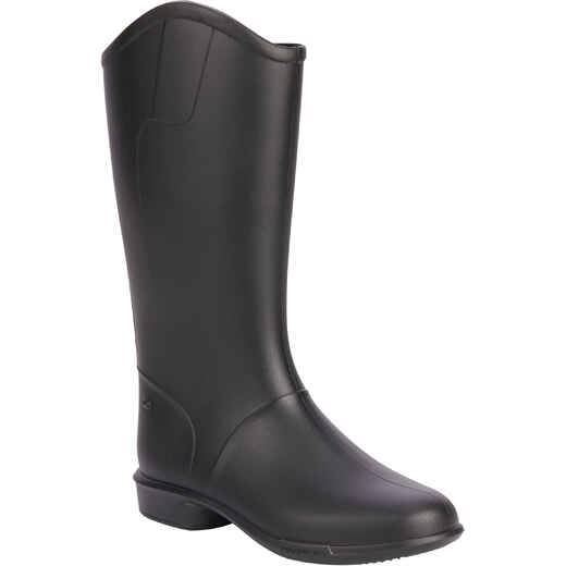 
      Kids' Horse Riding Boots 100 - Black
  