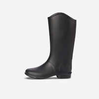 Kids' Horse Riding Boots 100 - Black