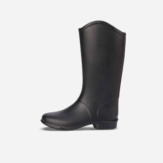 
      Kids' Horse Riding Boots 100 - Black
  