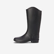 Reitstiefel 100 gummi Kinder schwarz