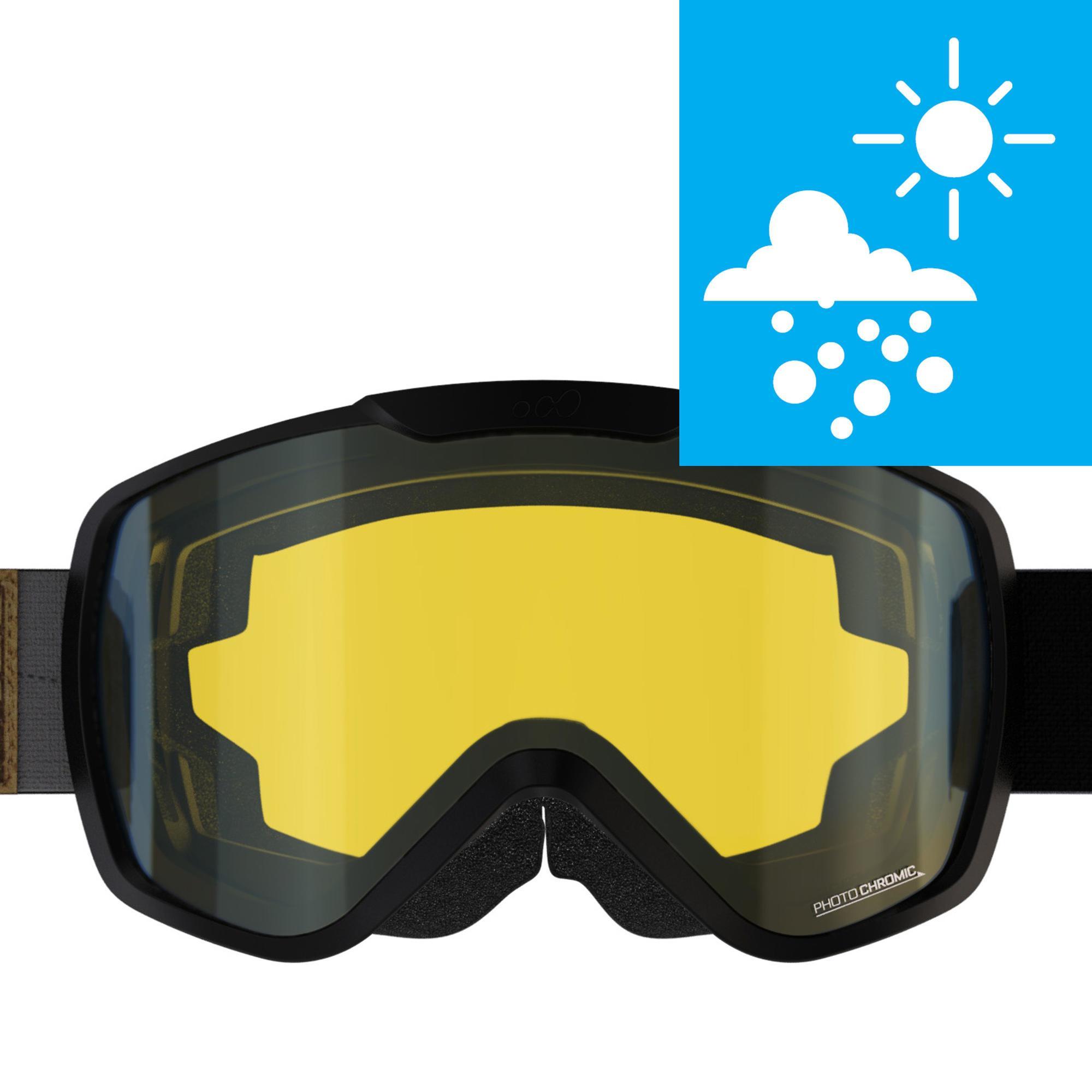 MASQUE DE SKI ET DE SNOWBOARD ENFANT ET ADULTE G 500 PH TOUS TEMPS