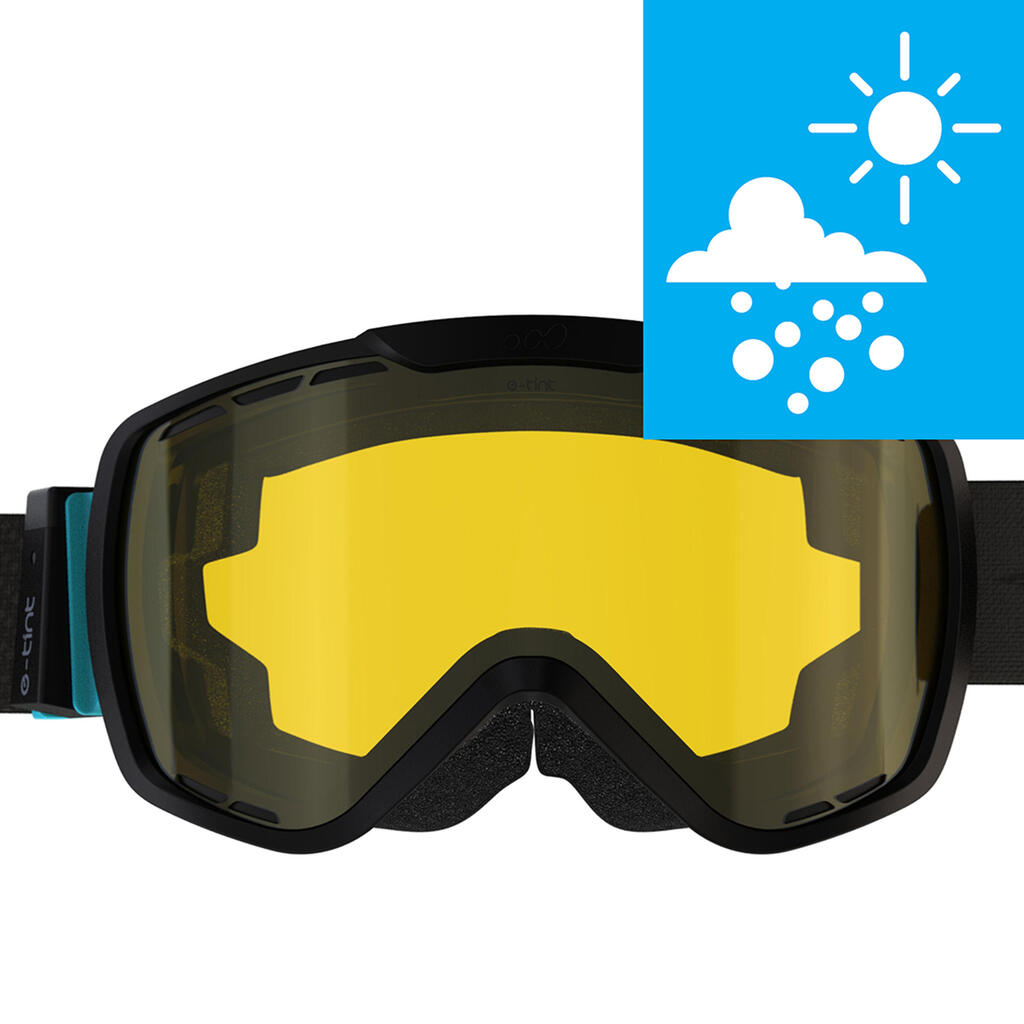 Lyžiarske a snowboardové okuliare G 940 E do každého počasia čierne