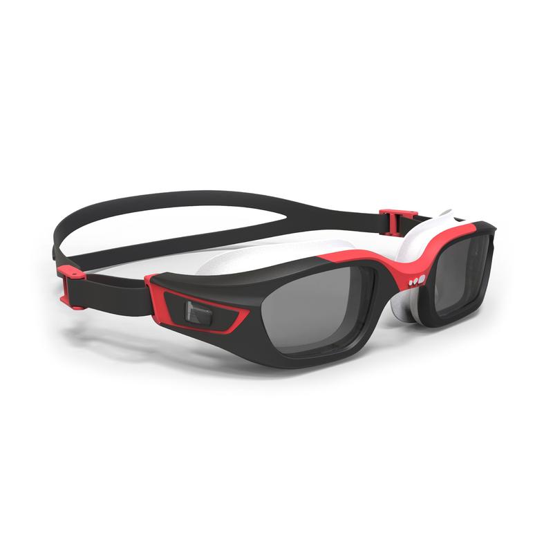กรอบแว่นตาว่ายน้ำรุ่น 500 SELFIT ขนาด L (สีดำ/แดง)