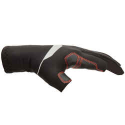 Adult Sailing 1 mm Neoprene Gloves with 2 Fingers Cut 900 black