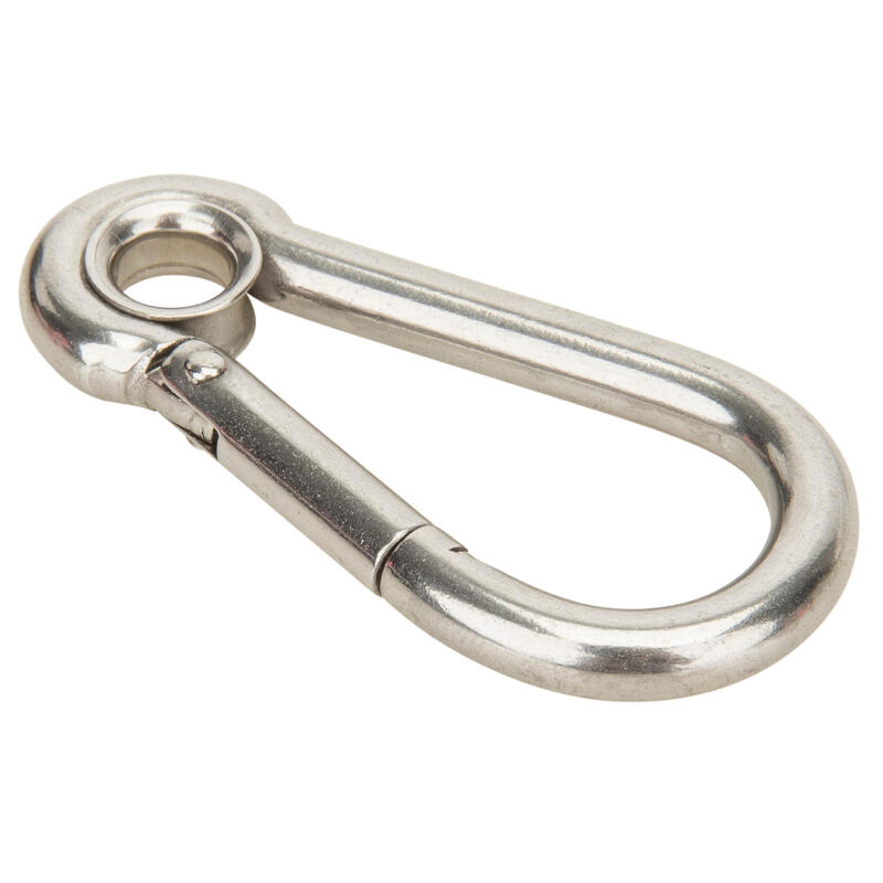 Szemes karabiner hajózáshoz, rozsdamentes acél, 6 mm