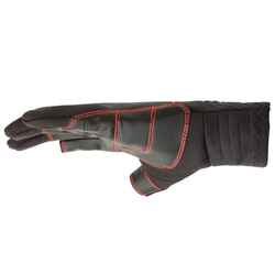 Adult Sailing 1 mm Neoprene Gloves with 2 Fingers Cut 900 black