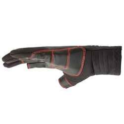 Adult 1 mm neoprene sailing gloves with 2 fingers cut 900 - black