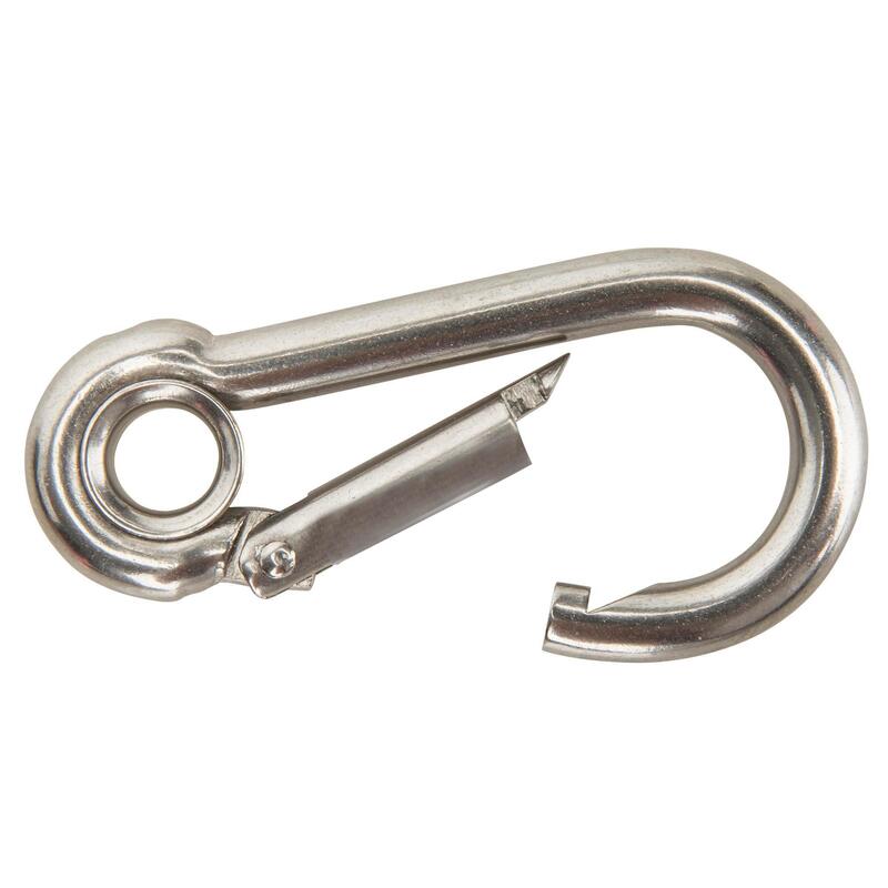 Szemes karabiner hajózáshoz, rozsdamentes acél, 6 mm