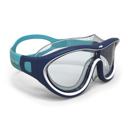 Masque de natation 100 SWIMDOW Taille L Bleu Blanc