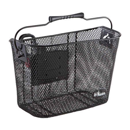 Kids' Metal Bike Basket - Black