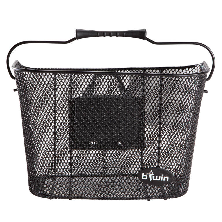 Kids' Metal Bike Basket - Black