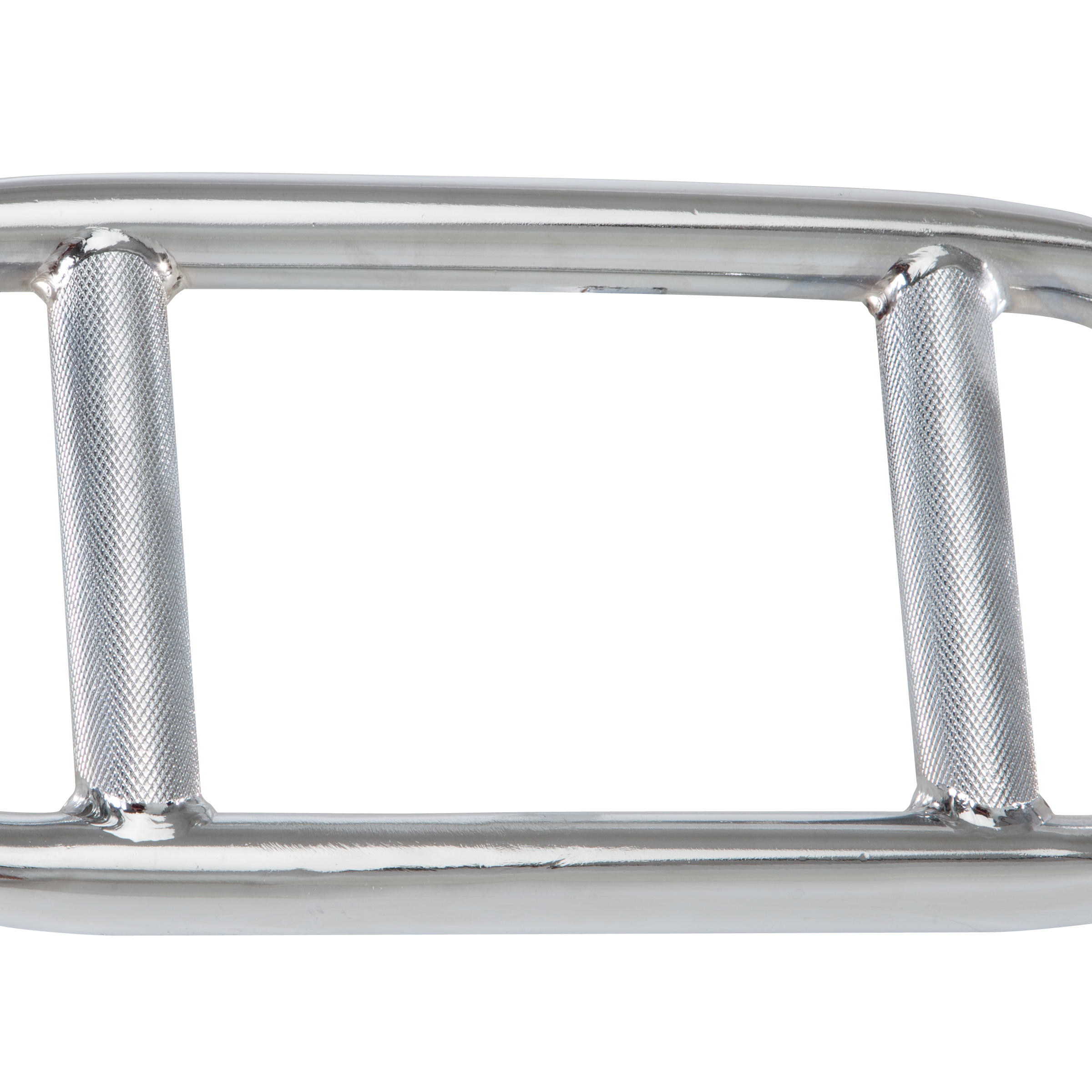 Barra pesas tríceps de 86 cm musculación 28 mm Domyos 4/4