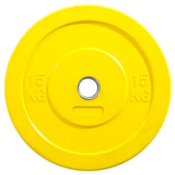 DISQUE BUMPER 15KG JAUNE