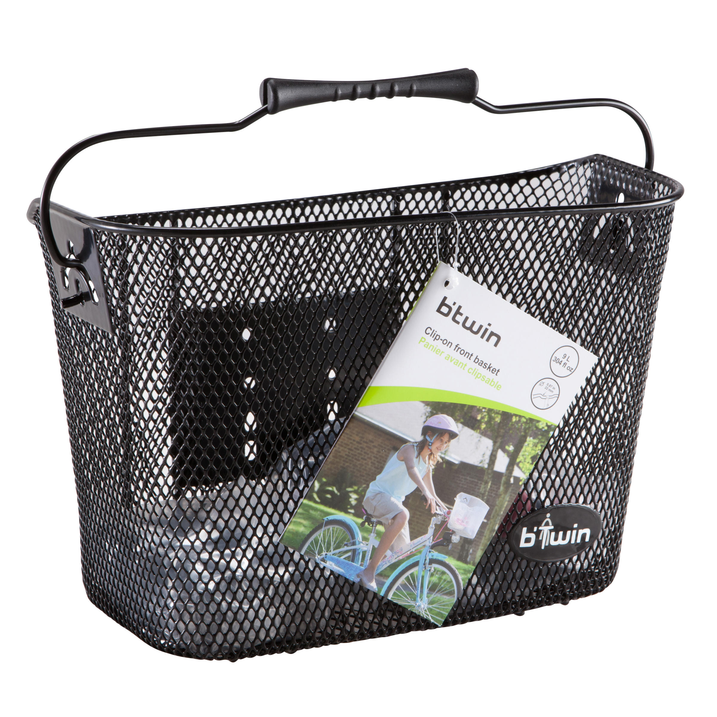 Lenkerkorb Kinderfahrrad Metall 9 L schwarz  20/23