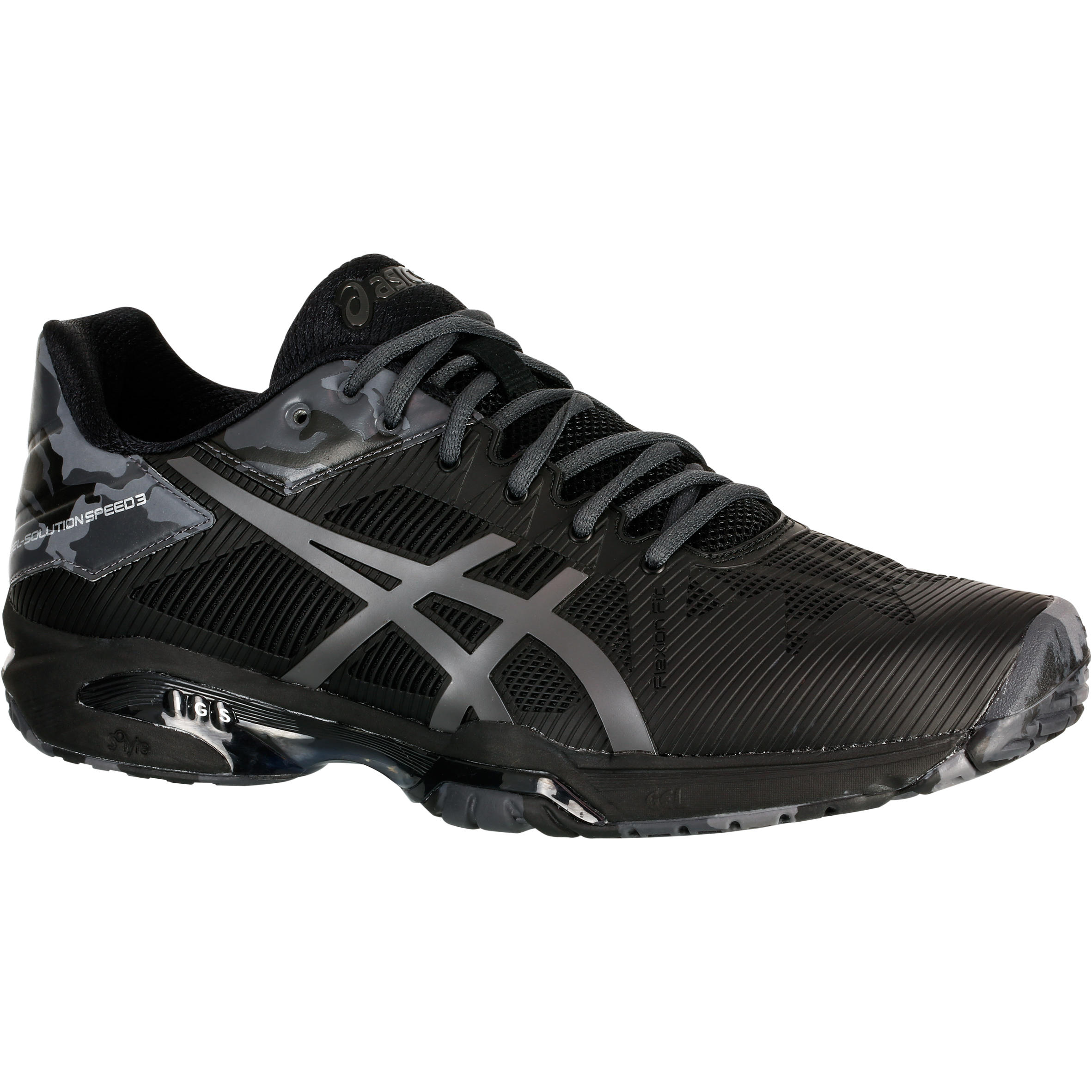 ASICS Gel-Solution Speed 3 Tennis Shoes - Black | Decathlon