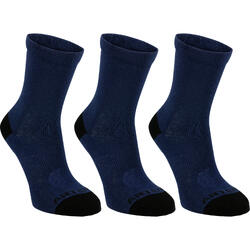 CHAUSSETTES TENNIS ENFANT HAUTES RS 160 MARINE LOT DE 3