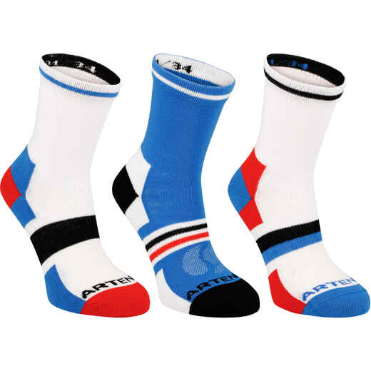 
      RS 160 Junior High Sports Socks Tri-Pack - White/Blue
  