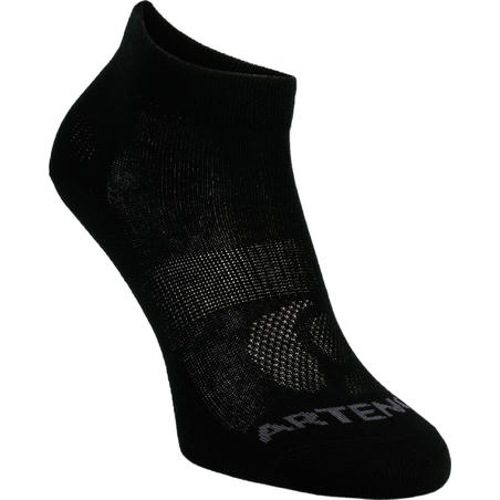 Середні шкарпетки 160 для тенісу, 3 пари - Чорні