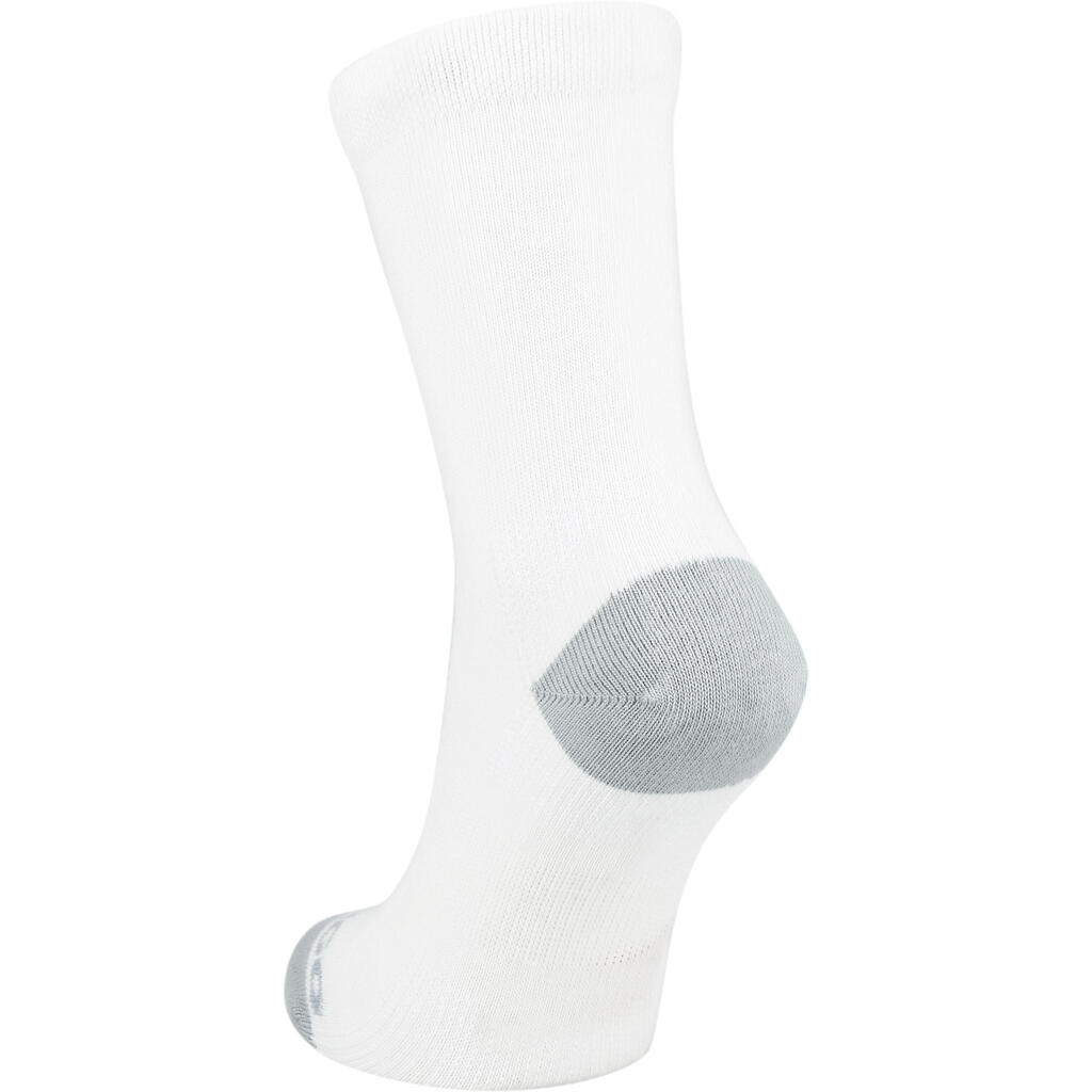 ČARAPE ZA TENIS RS 160 DUBOKE TRI PARA DEČJE - CRNE/SIVE
