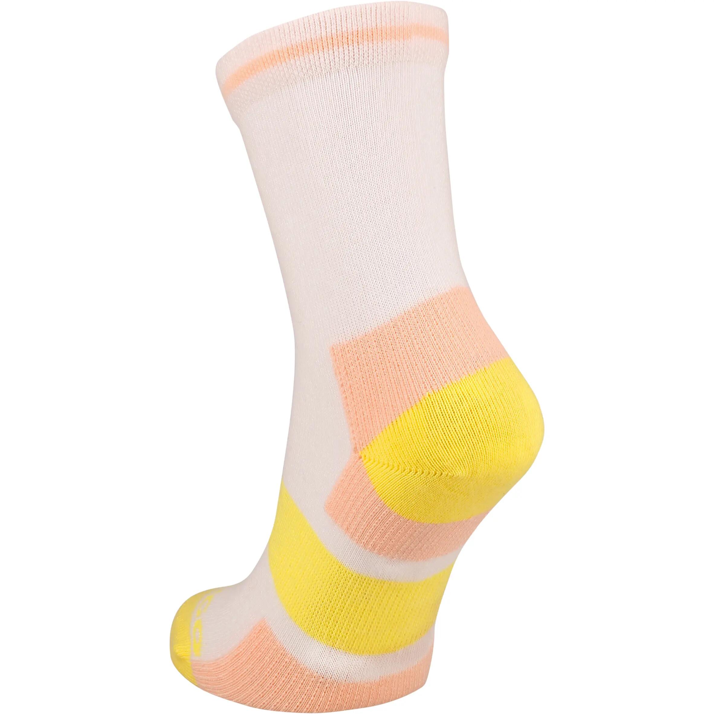 RS 160 Junior High Sports Socks Tri-Pack - Pink/Yellow 5/9