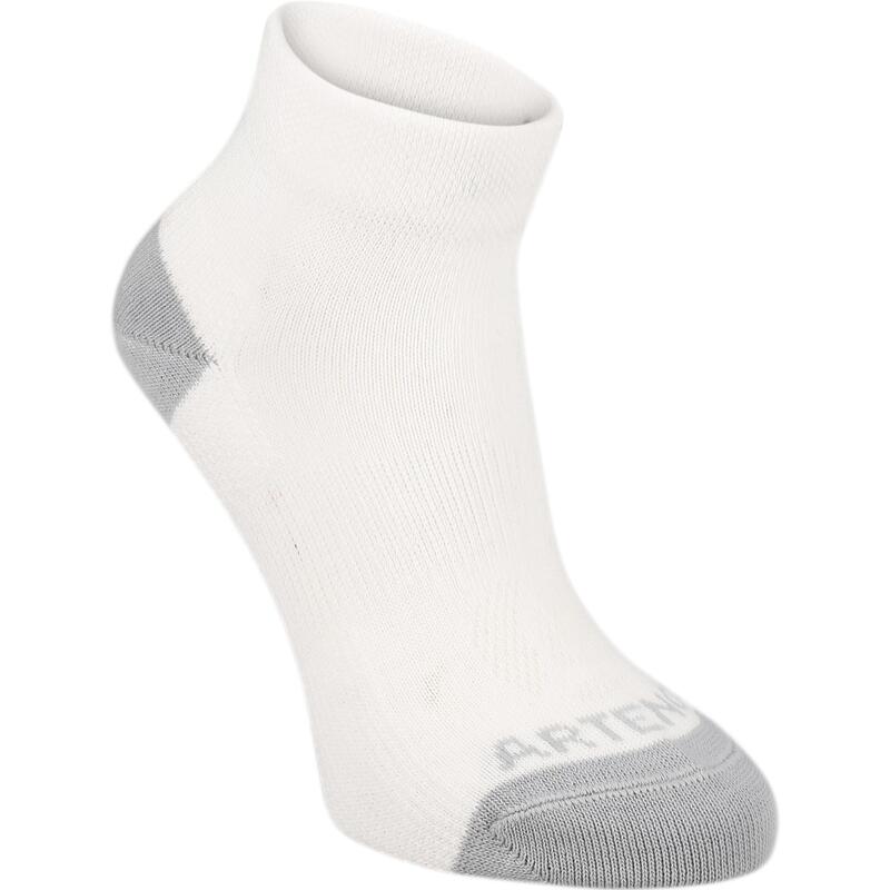 CHAUSSETTES TENNIS ENFANT MI-HAUTES ARTENGO RS 160 BLANC LOT DE 3